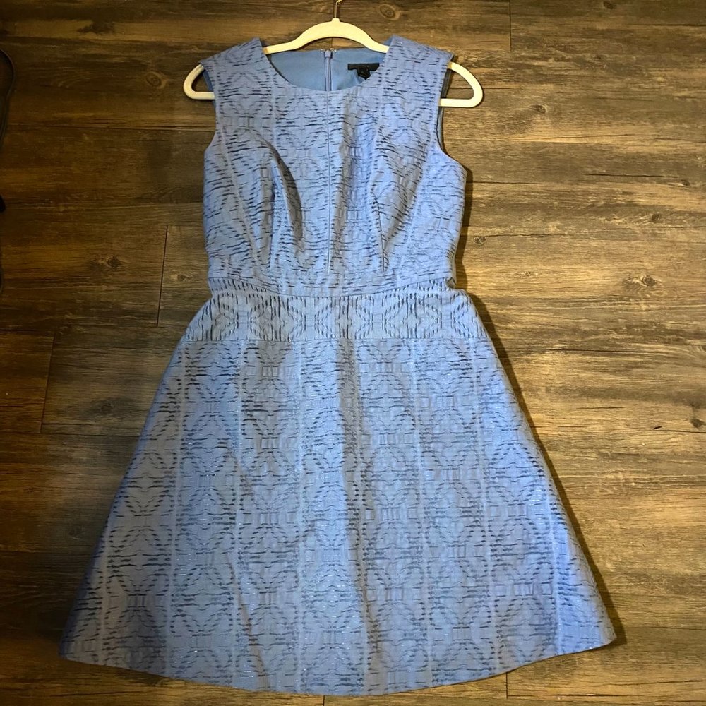 J. Crew Jacquard Eyelet A-Line Dress